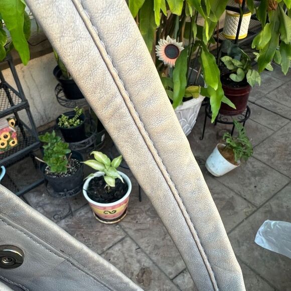 Coach B0971-13622 Gray Pebble Leather Silver Hardware Hobo Shoulder Monogram Bag - Picture 15 of 15